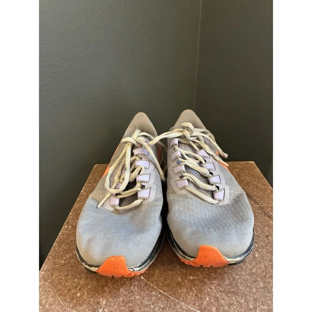 Nike Air Zoom Pegasus 37 Indigo Haze Bright Mango Women's Running Shoes Size 8.5